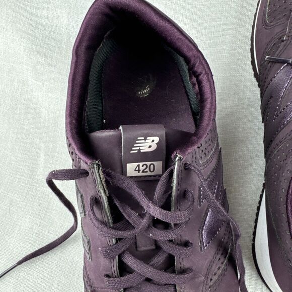 New Balance 420 Sneakers Women's 10.5 Dark Purple Causal Shoes WL420CRX‎ (0858) - Picture 6 of 8